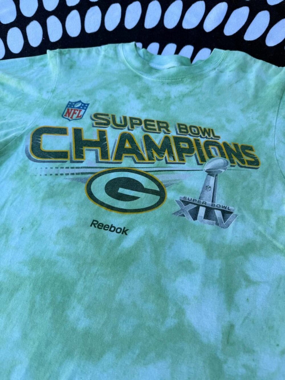 Custom Tie Dyed Green Bay Packers T-Shirt